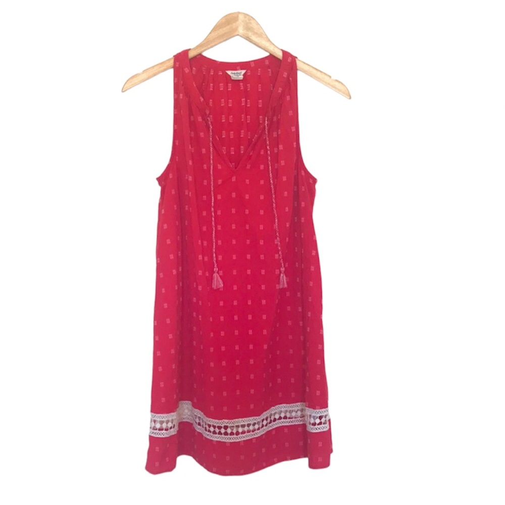 LUCKY BRAND Sleeveless Bright Pink Dress